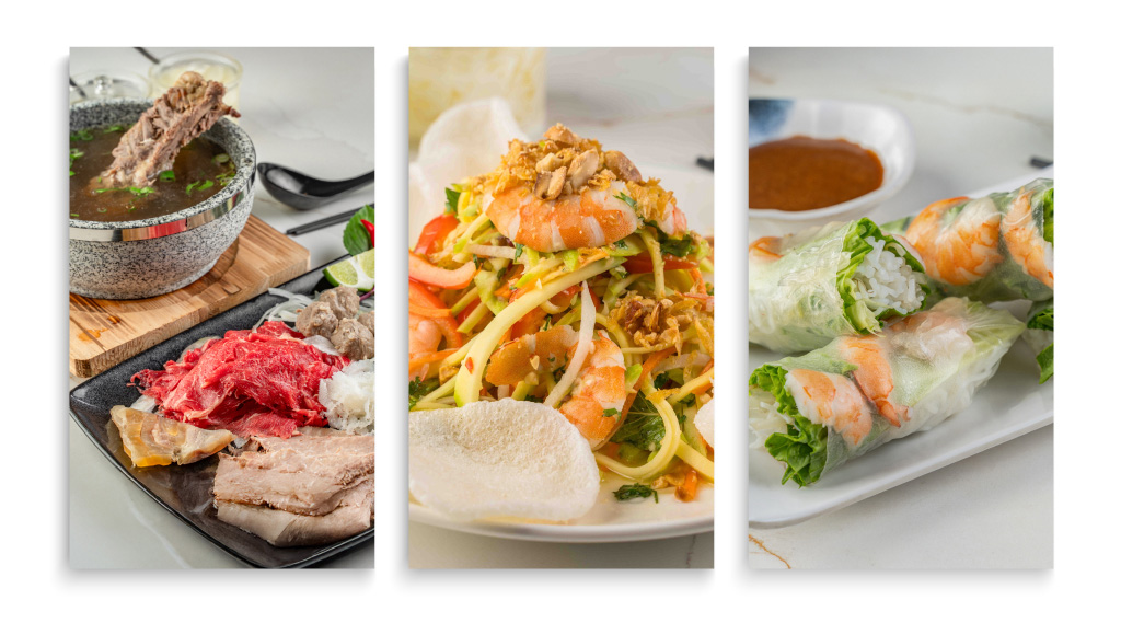 Fresh Vietnamese dishes prepared with quality ingredients